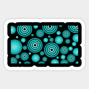 Concentric Circles Pattern Sticker